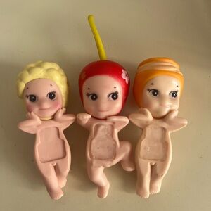 Sonny angel popcorn, cherry and cream puff